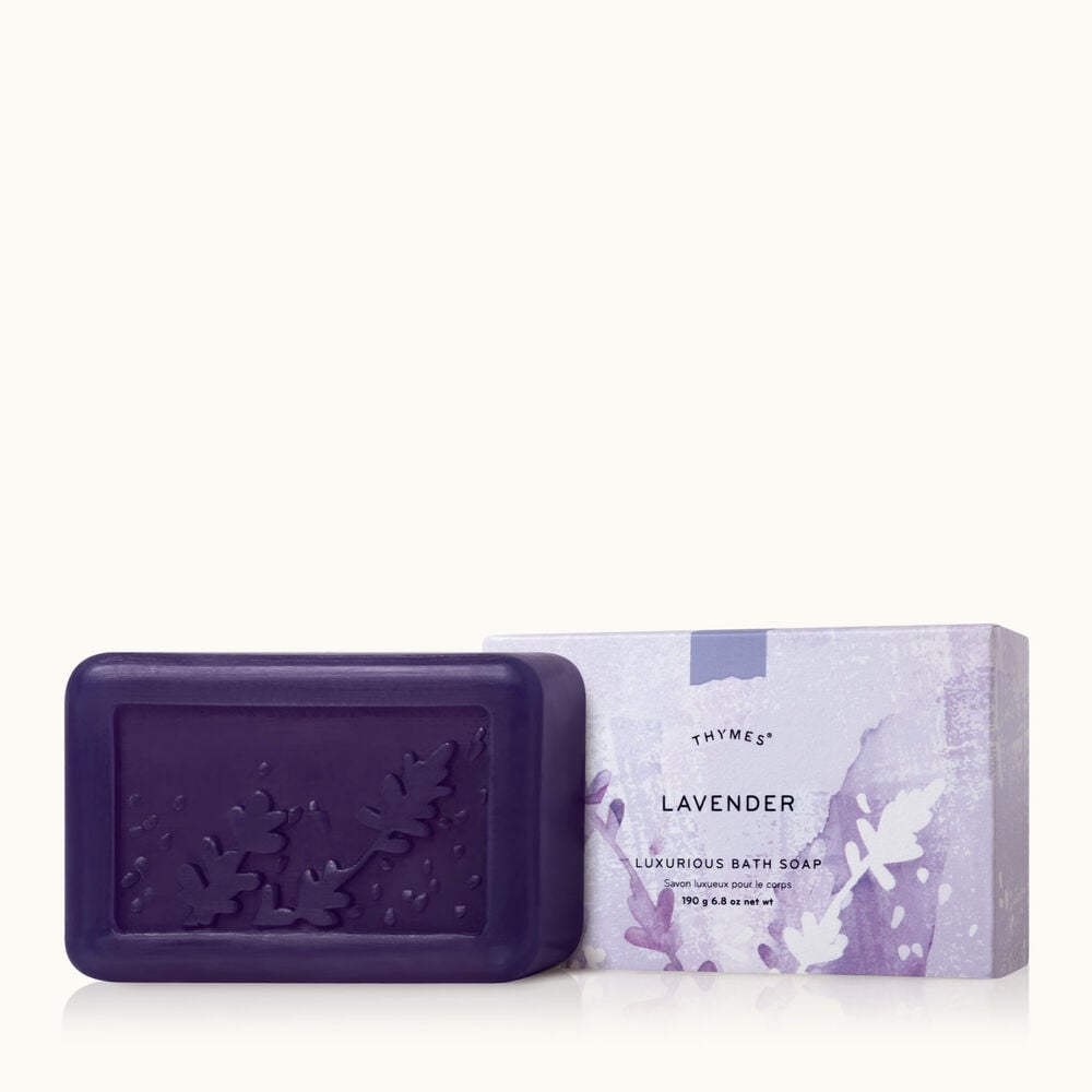 Thymes Lavender Bar Soap is a Hydrating Glycerin Bar Soap Formula image number 0